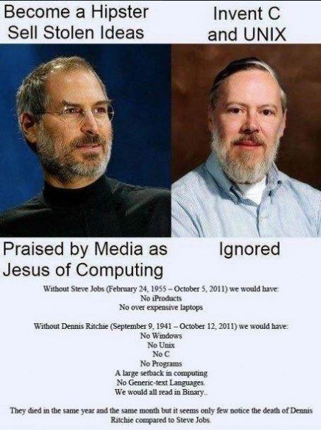 Dennis Ritchie - Steve Jobs